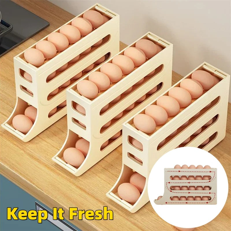 House Essential 4-Layer Automatic Egg Roller Tray