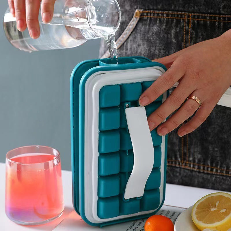 House Essential Pot-Shaped Ice Cube Maker Storage Box for Refrigerator