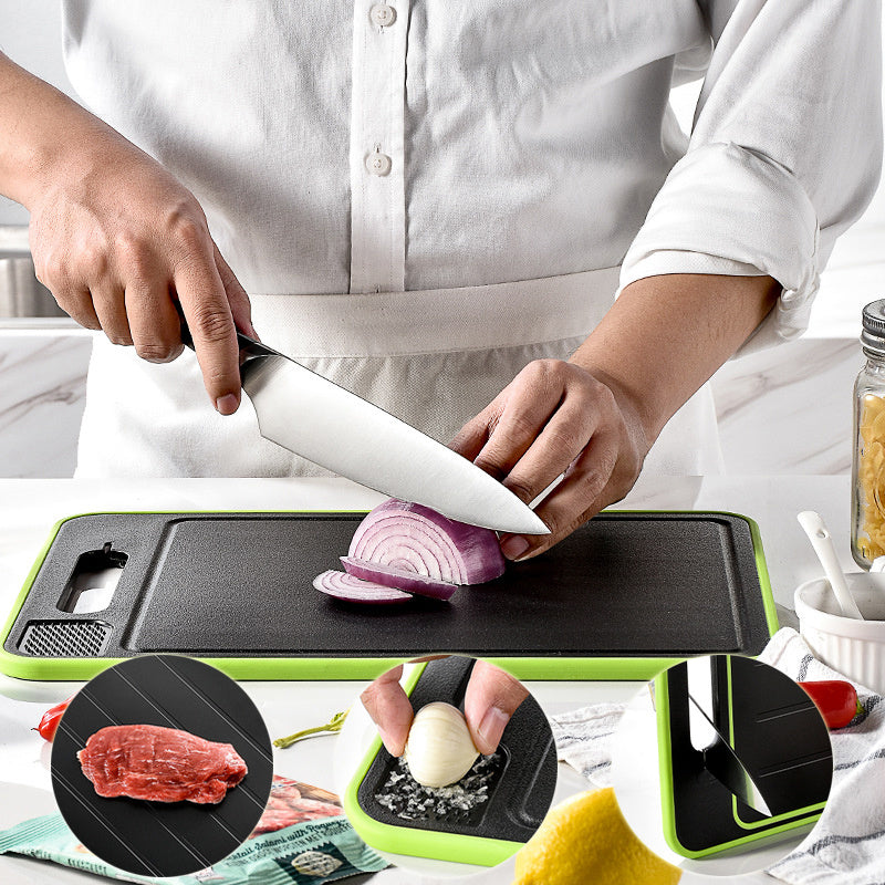 House Essential 4- in-1 Defrosting tray & cutting Board